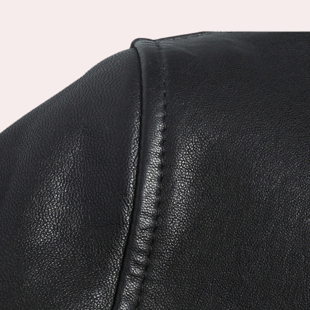Men's Classic Vegan Leather Biker Jacket for Versatile Everyday Style
