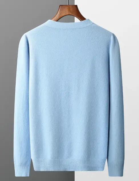 Men's Classic V-Neck Cardigan Sweater – Versatile Everyday & Office Style