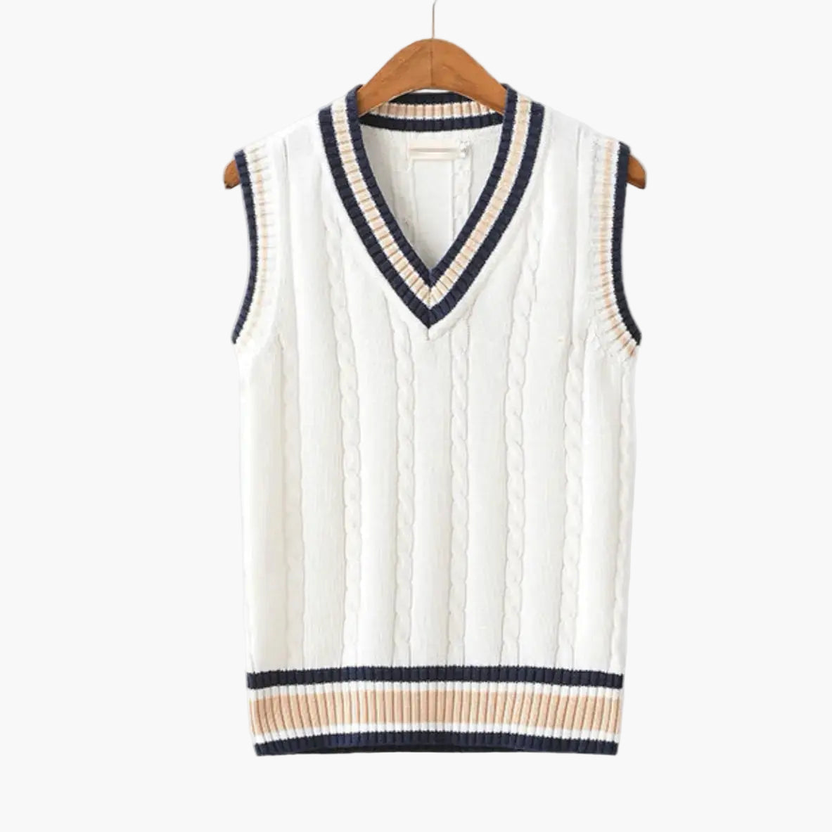 Men's Classic Sleeveless Cable Knit Sweater Vest – Timeless Old Money Style