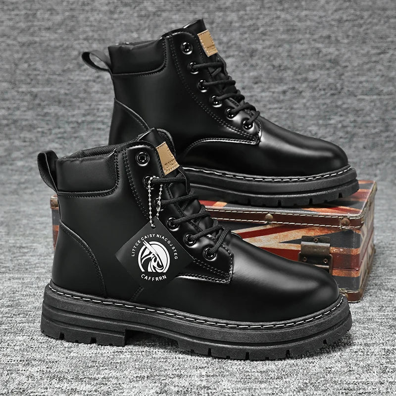 Men's Outdoor Combat-Style Ankle Boots for Adventure and Everyday Wear