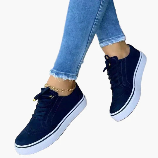 Women's Orthopedic Lace-Up Casual Sneakers for Everyday Comfort and Support
