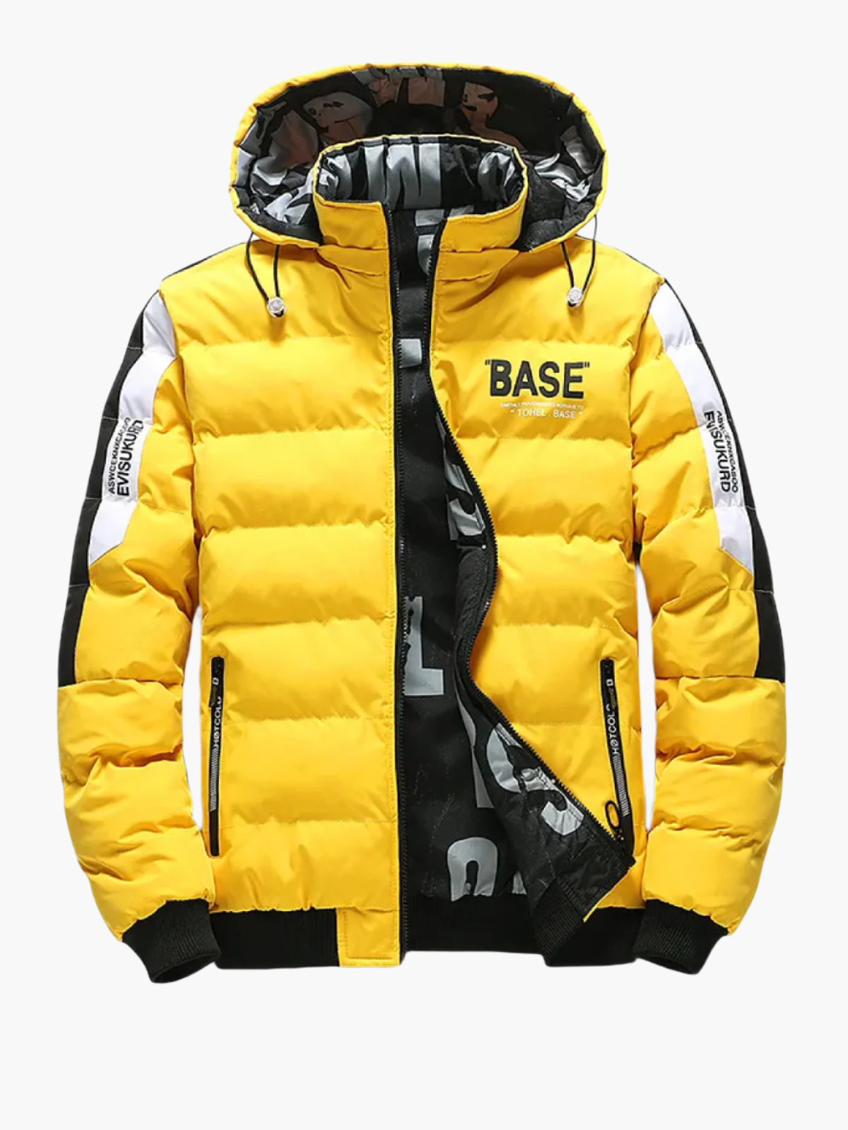 Men's Urban Style Winter Puffer Jacket – Trendy Casual Hooded Outerwear