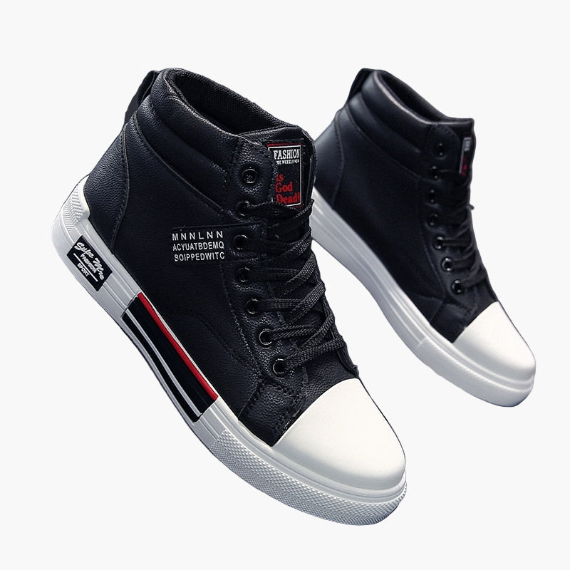 Men's High Top Fashion Sneakers for Fall and Winter – Casual Streetwear Shoes
