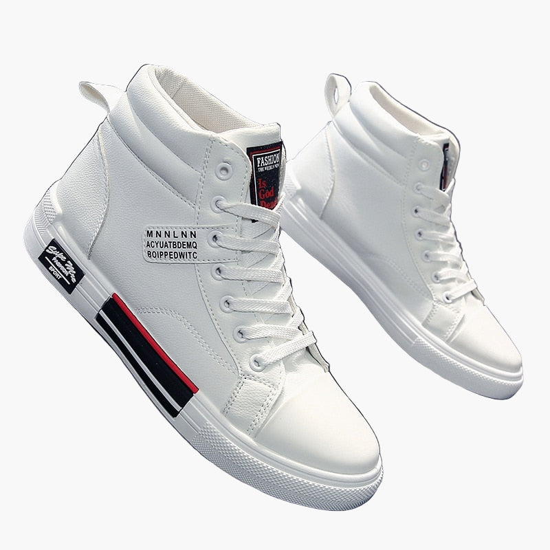Men's High Top Fashion Sneakers for Fall and Winter – Casual Streetwear Shoes