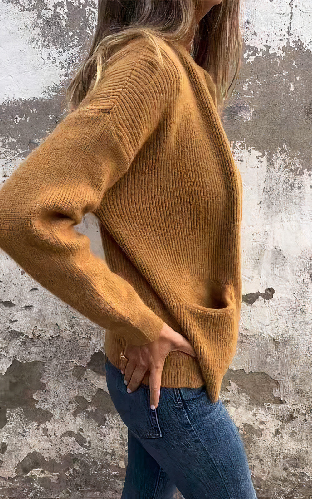 Women's Casual Zip-Up Knit Cardigan Jacket – Elegant Everyday Style