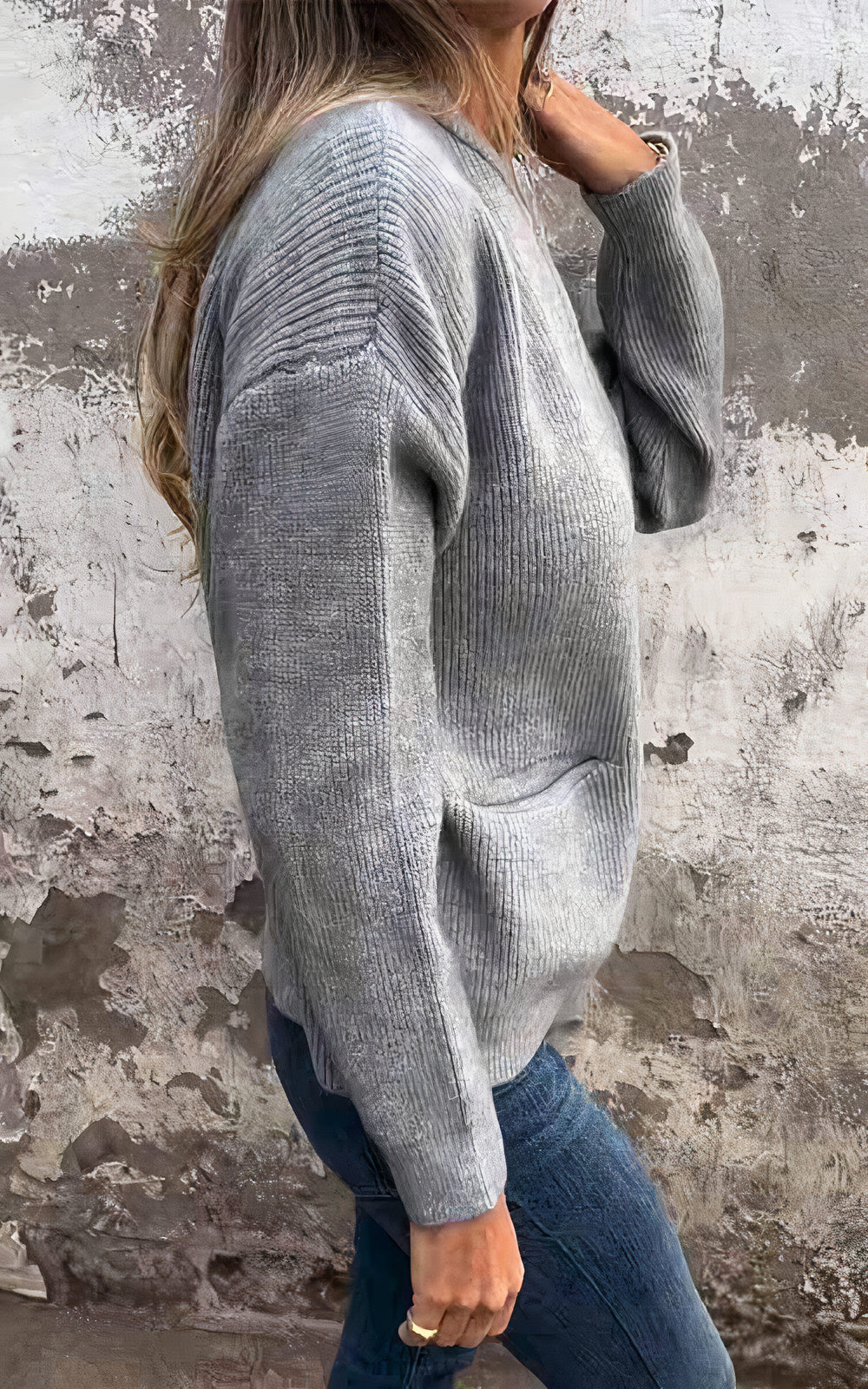 Women's Casual Zip-Up Knit Cardigan Jacket – Elegant Everyday Style