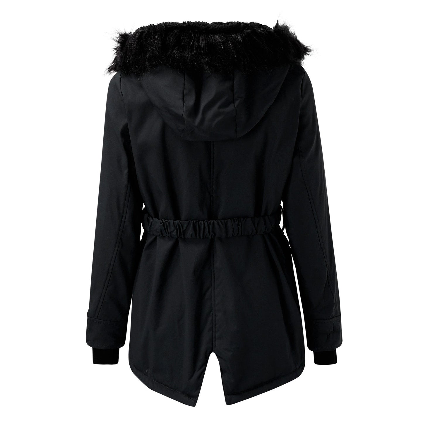 Women's Winter Parka Jacket with Faux Fur Hood – Elegant Outdoor Style for Cold Weather