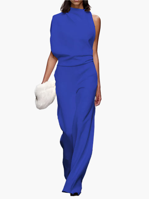 Women's Elegant Wide-Leg Jumpsuit Sleeveless Fashion Office & Everyday Wear