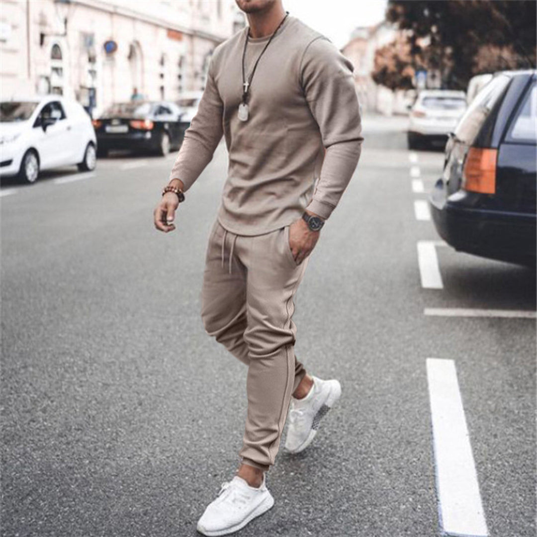 Men's Modern Slim Fit Tracksuit Set – Casual Streetwear Jogger Outfit