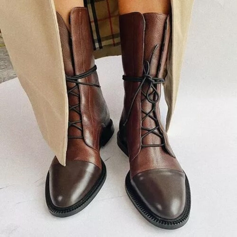 Women's Classic Lace-Up Ankle Boots for Everyday Style and Comfort