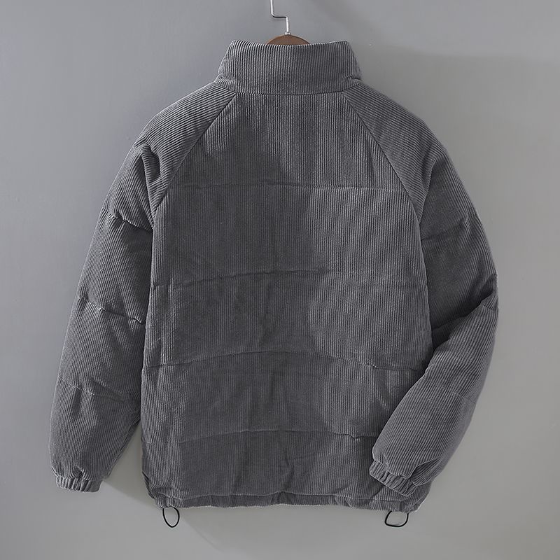 Men's Padded Winter Parka Jacket – Casual Hip-Hop Style, Warm Quilted Outerwear