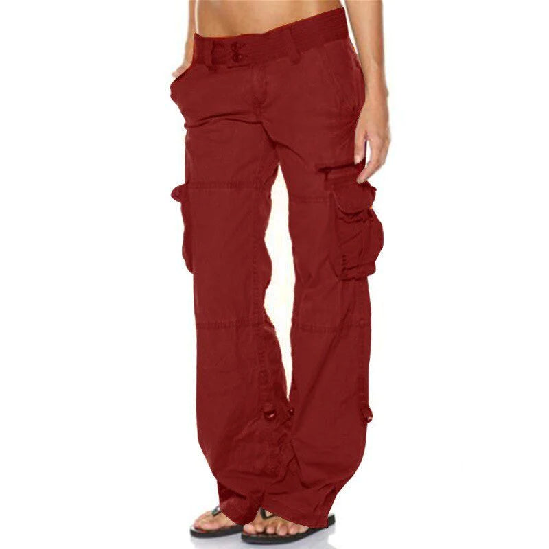 Women's Cargo Pants Relaxed Fit Streetwear Utility Trousers