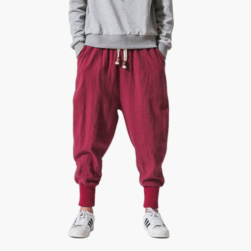 Men's Casual Harem Pants Relaxed Fit Everyday Comfort Style