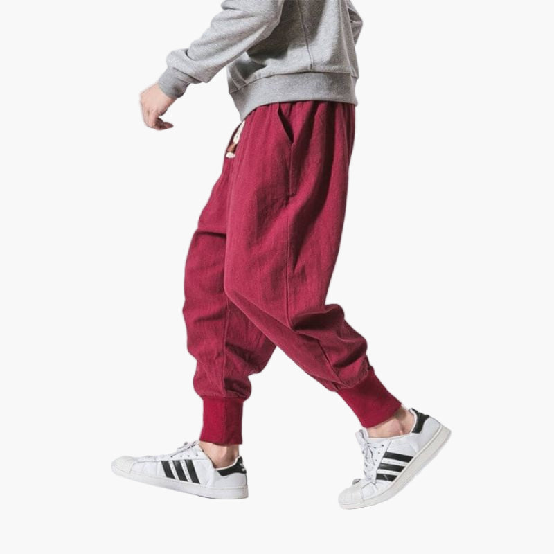 Men's Casual Harem Pants Relaxed Fit Everyday Comfort Style