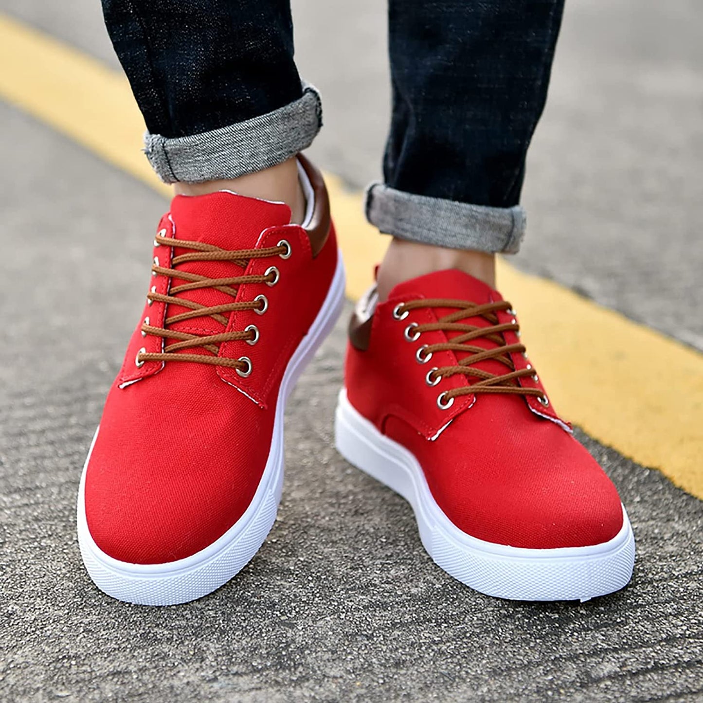 Men's Casual Canvas Sneakers – Versatile Everyday Comfort Shoes