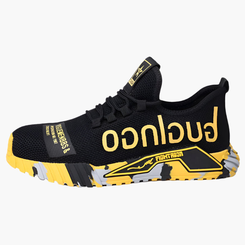 Men's Safety Work Sneakers – Lightweight Anti-Smash Steel Toe & Slip-Resistant Construction Shoes