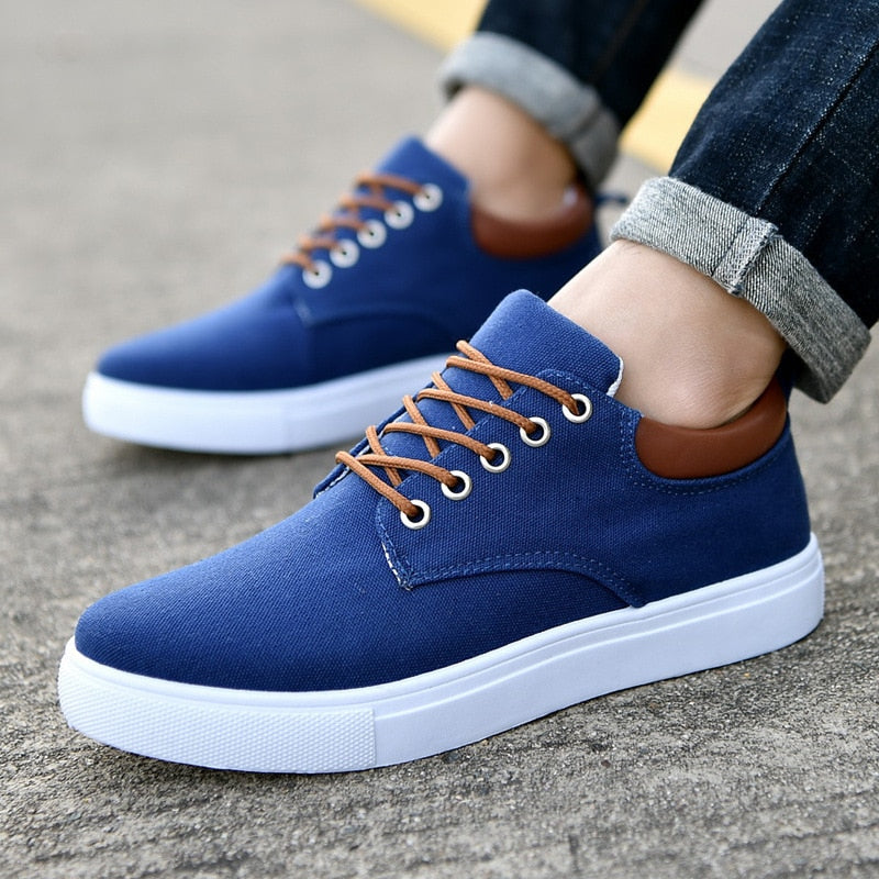 Men's Casual Canvas Sneakers – Versatile Everyday Comfort Shoes