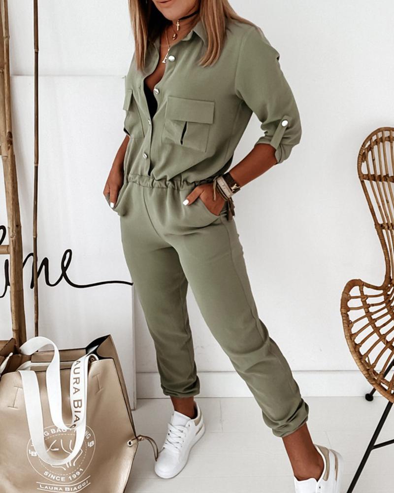 Women's Casual Utility Jumpsuit - Modern Everyday Style