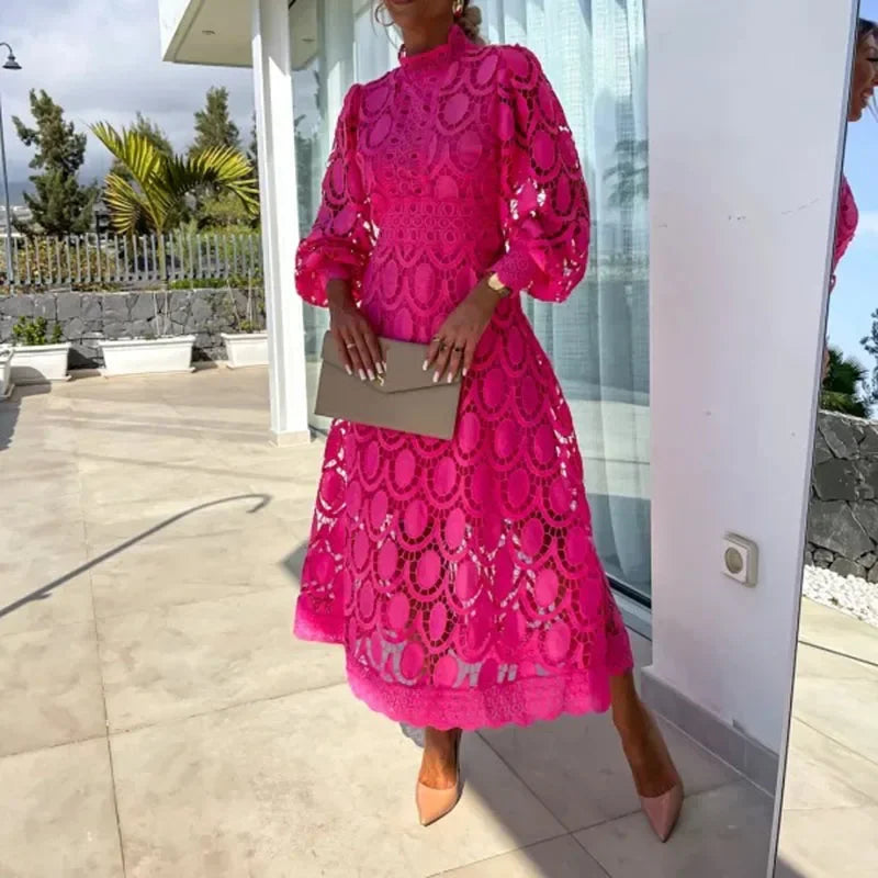 Women's Chic Midi Dress – Elegant Gala, Party & Bridesmaid Style