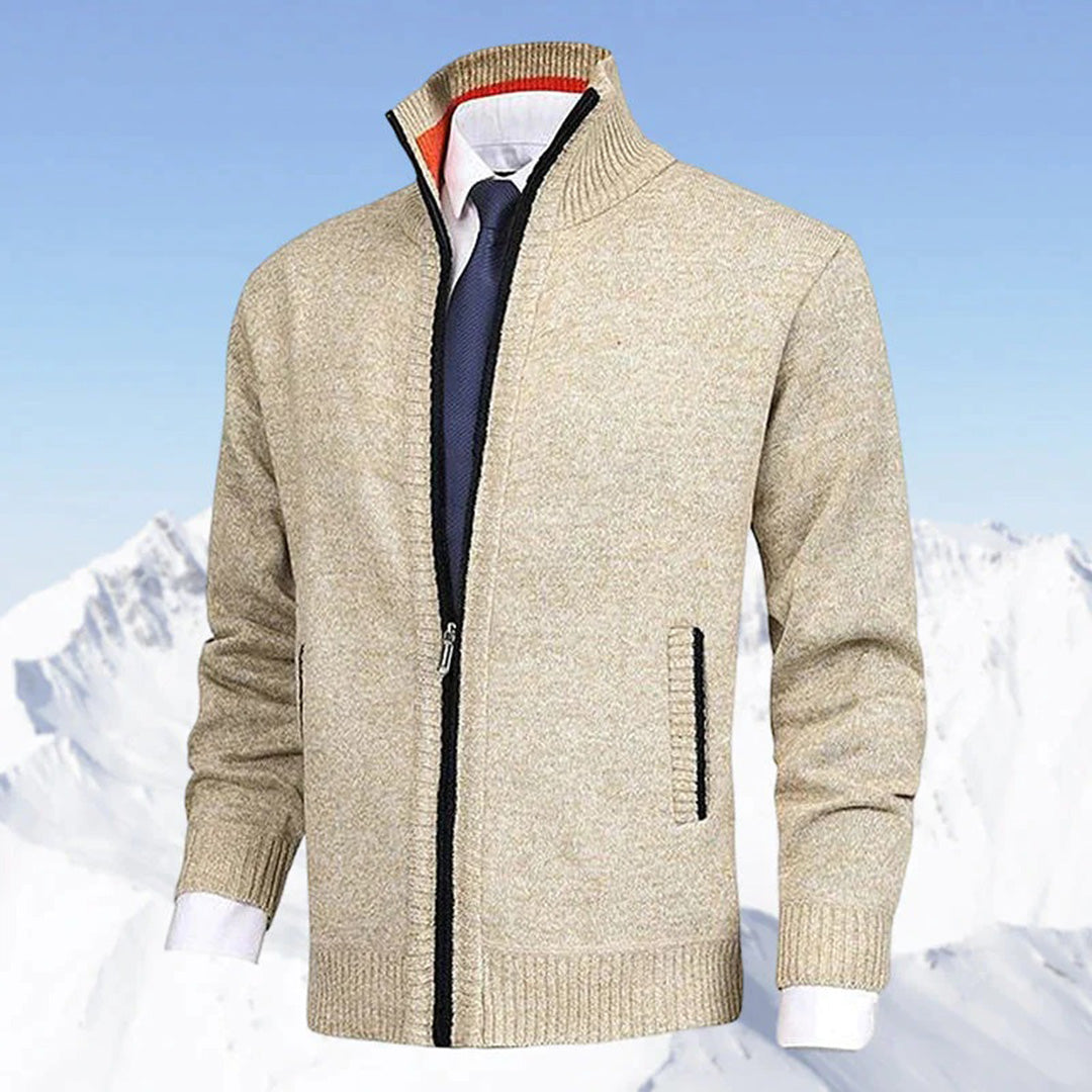 Men's Modern Zip-Up Cardigan for Daily Style and Comfort