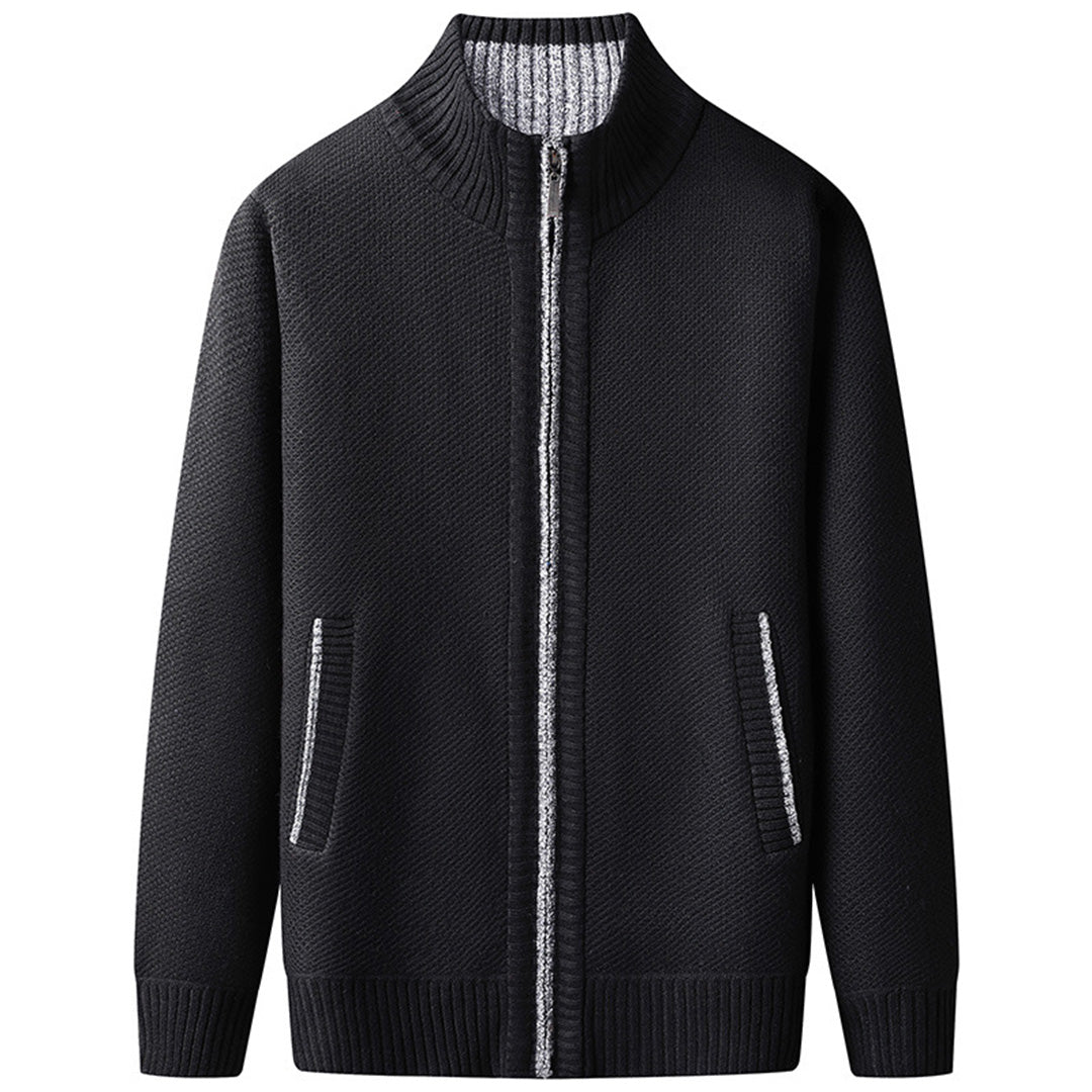 Men's Modern Zip-Up Cardigan for Daily Style and Comfort