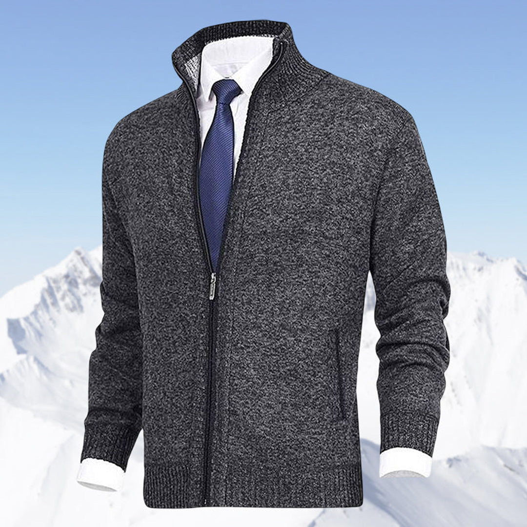 Men's Modern Zip-Up Cardigan for Daily Style and Comfort