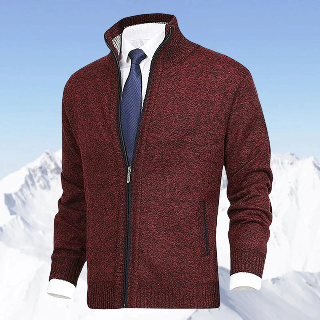 Men's Modern Zip-Up Cardigan for Daily Style and Comfort