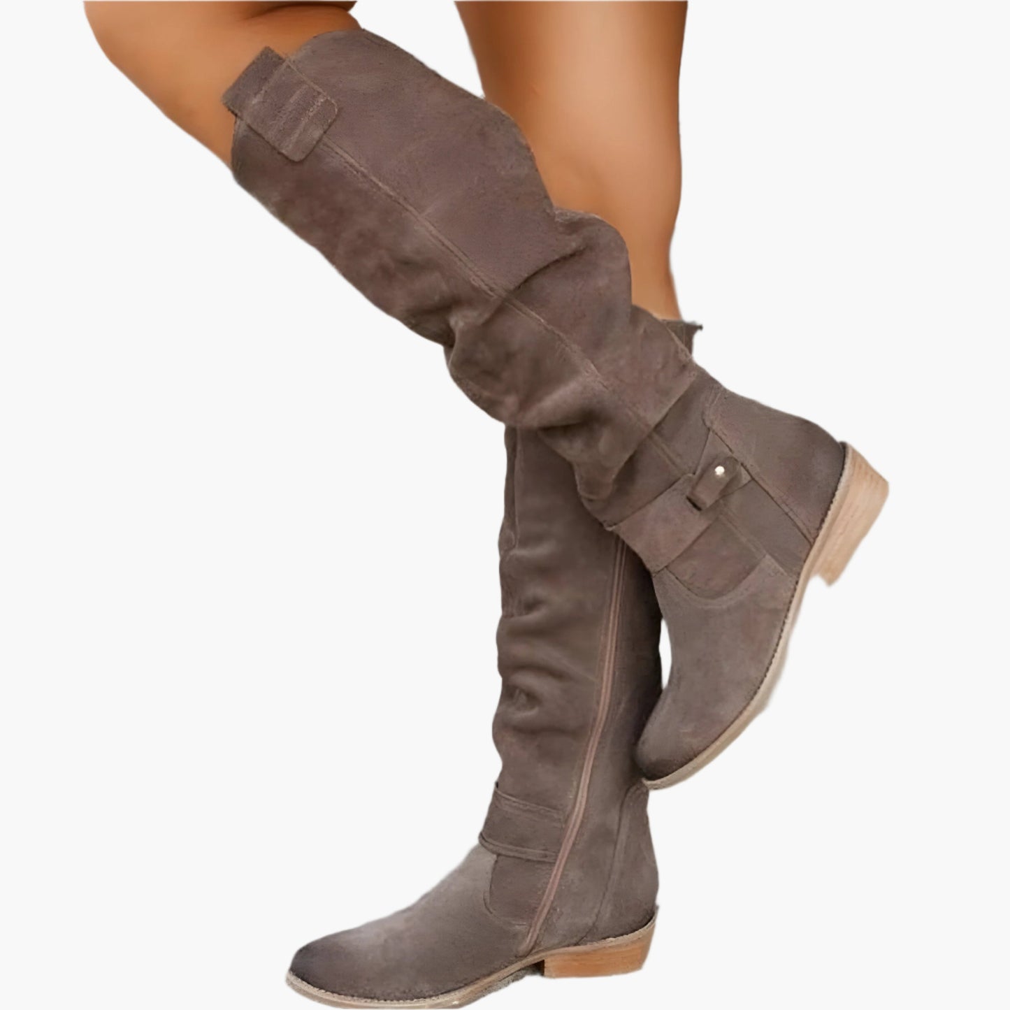 Women's Knee-High Casual Riding Boots for Everyday and Office Wear