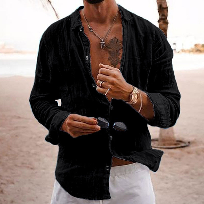 Lewis – Casual Cotton Linen Shirt