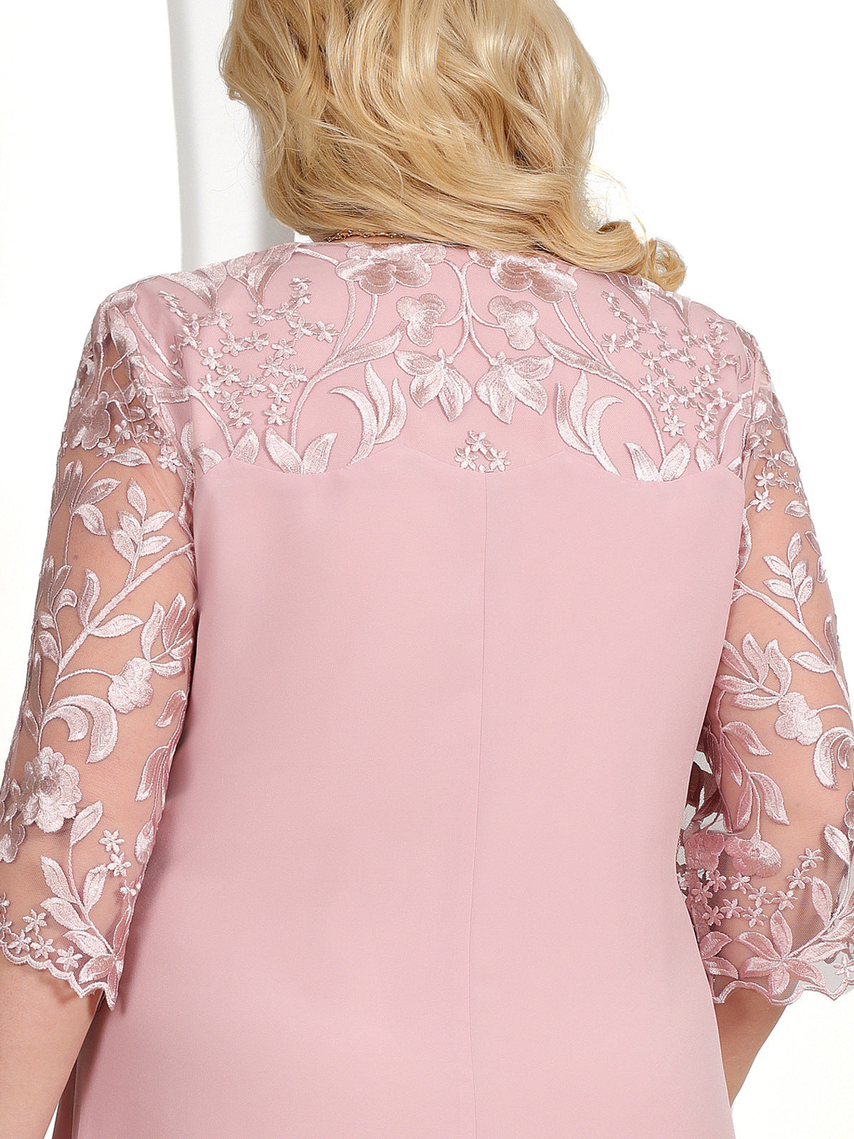 Janet – Women's Embroidered Chiffon Patchwork Dress