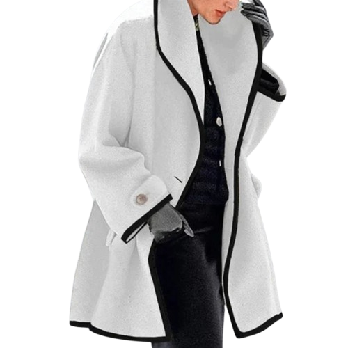 Women's Oversized Wool Blend Winter Coat – Elegant Casual Outerwear