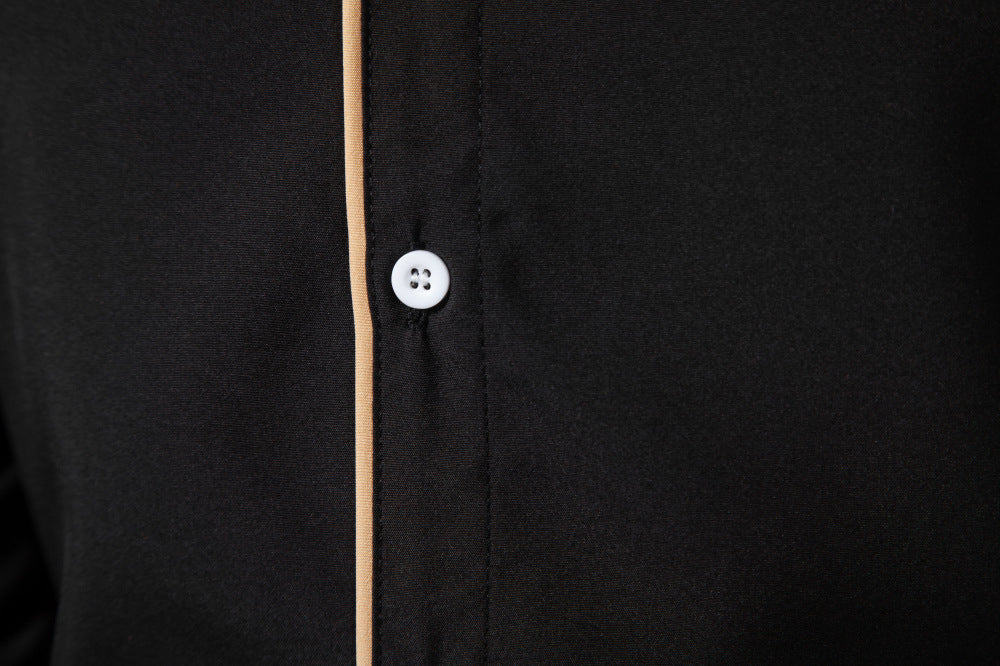 Elliot – Casual Long Sleeve Contrast Shirt