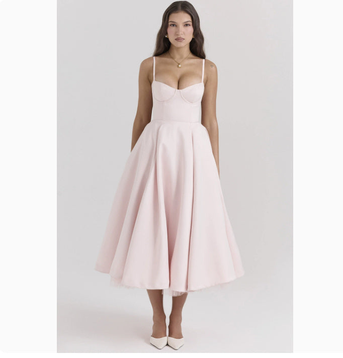 Jade – Slim-fit Corset Dress with Steel Ring