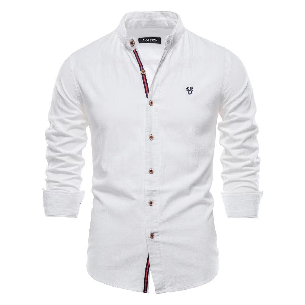 Nathaniel – Casual Fashion Long Sleeve Henley Shirt