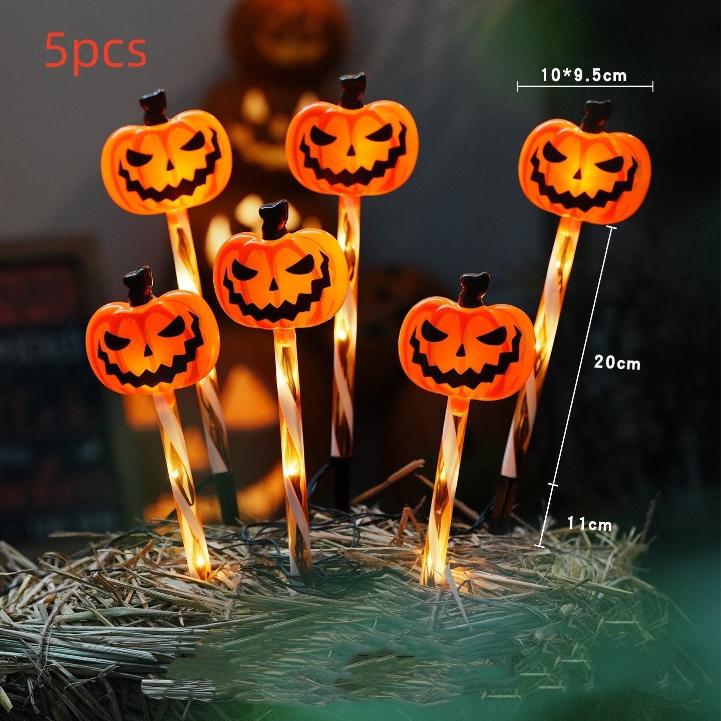 Halloween Ghost Pathway Lights Outdoor Decoration Set