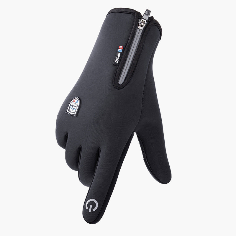 Men's and Women's Winter Outdoor Sports Gloves Windproof Waterproof Thermal Fleece Lined