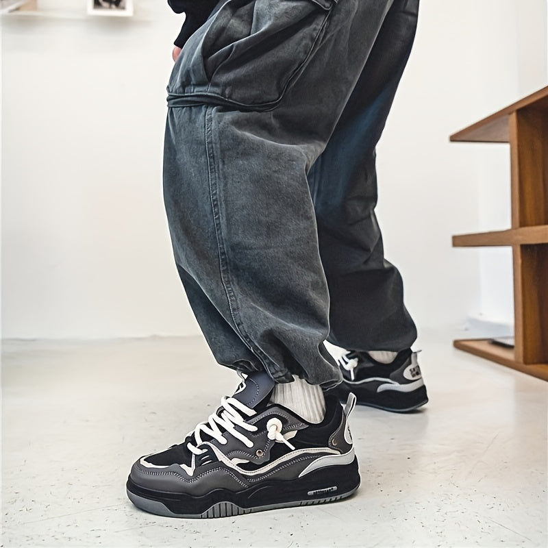 Men's Casual Geometric Pattern Sports Sneakers – Fashion Street Style