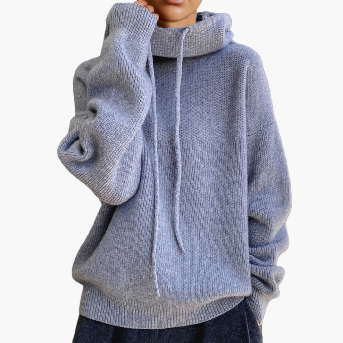 Women's Casual Knit Hoodie Pullover Sweatshirt for Everyday Comfort and Style