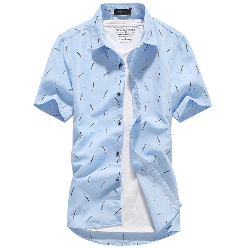 Norman – Men's Slim Fit Short-Sleeved Shirt