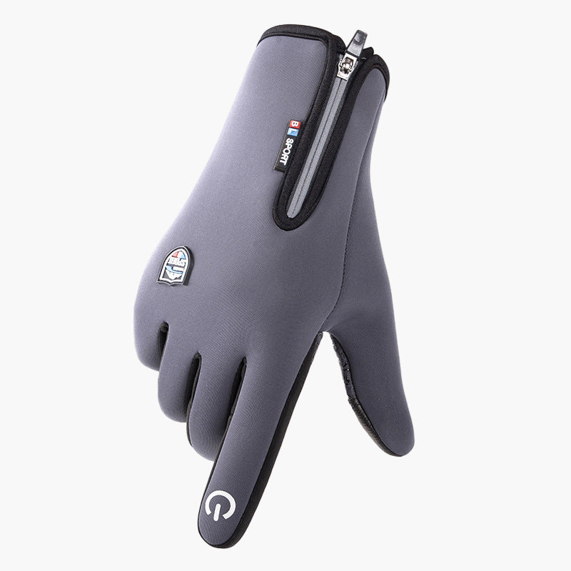 Men's and Women's Winter Outdoor Sports Gloves Windproof Waterproof Thermal Fleece Lined
