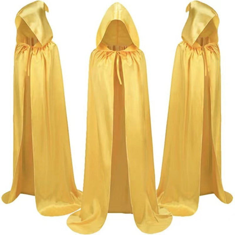 Halloween Unisex Vampire Reversible Hooded Cape Costume for Parties and Dress-Up