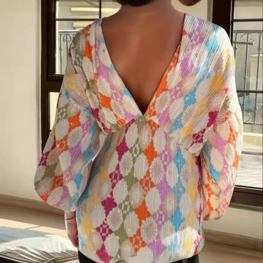 Wendy – Trendy Long-sleeve Women's Shirt Outfit