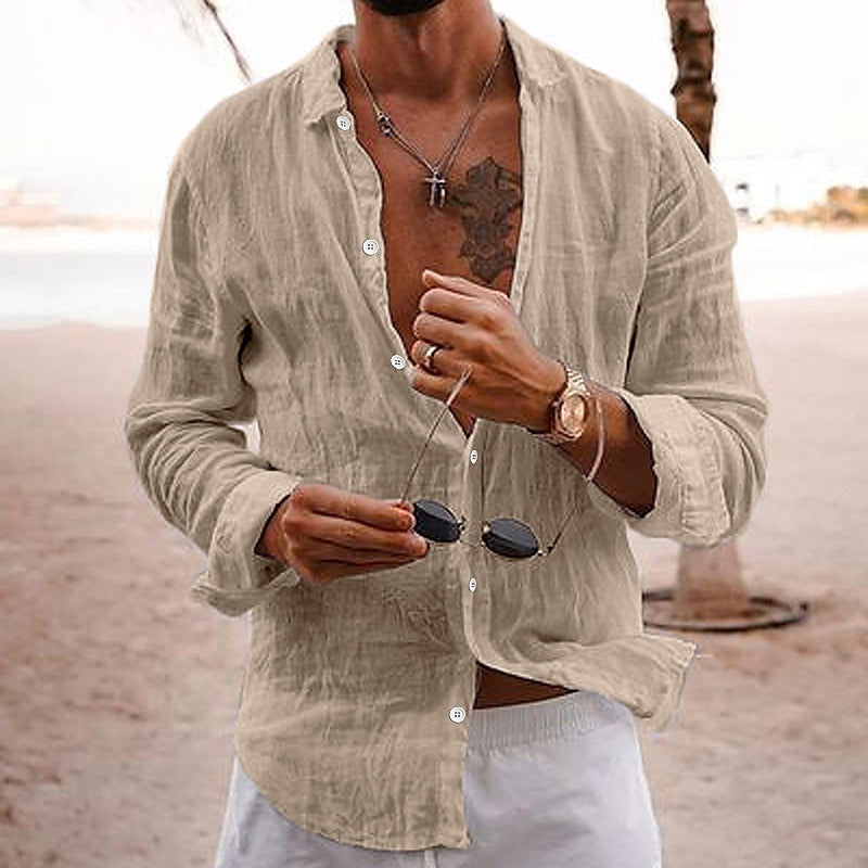 Lewis – Casual Cotton Linen Shirt