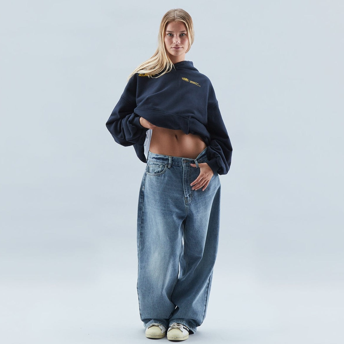 Women's Urban Oversized Hoodie with 'Withlove' Print – Streetwear Style for Winter