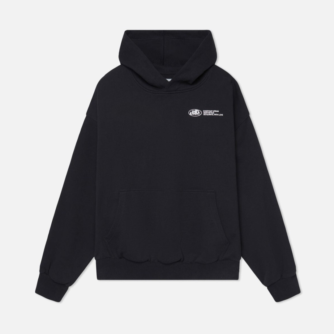 Women's Urban Oversized Hoodie with 'Withlove' Print – Streetwear Style for Winter