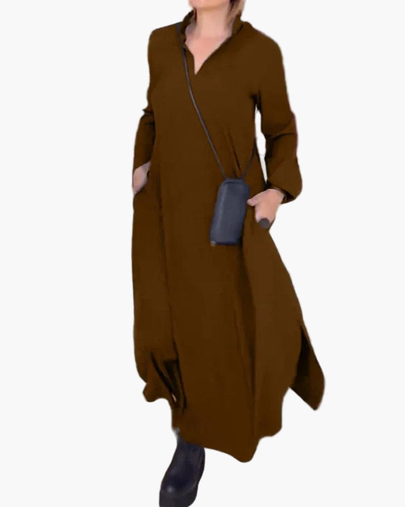 Women's Elegant Loose Maxi Shift Dress for Everyday and Special Occasions