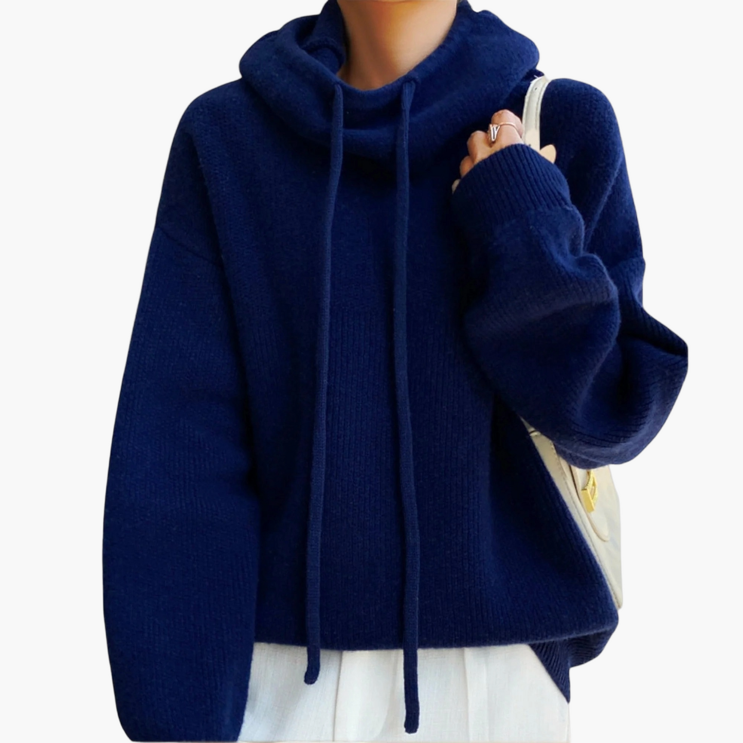 Women's Casual Knit Hoodie Pullover Sweatshirt for Everyday Comfort and Style