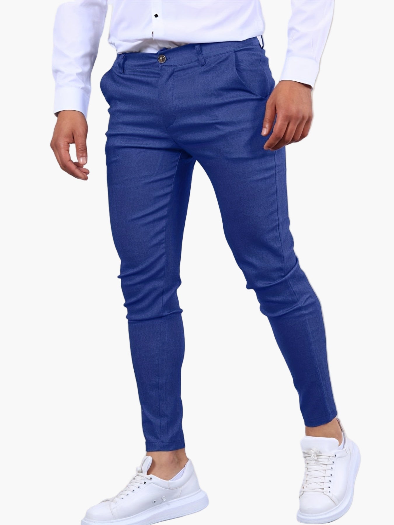 Men's Skinny-Fit Chino Pants Modern Tailored Style for Casual and Semi-Formal Wear