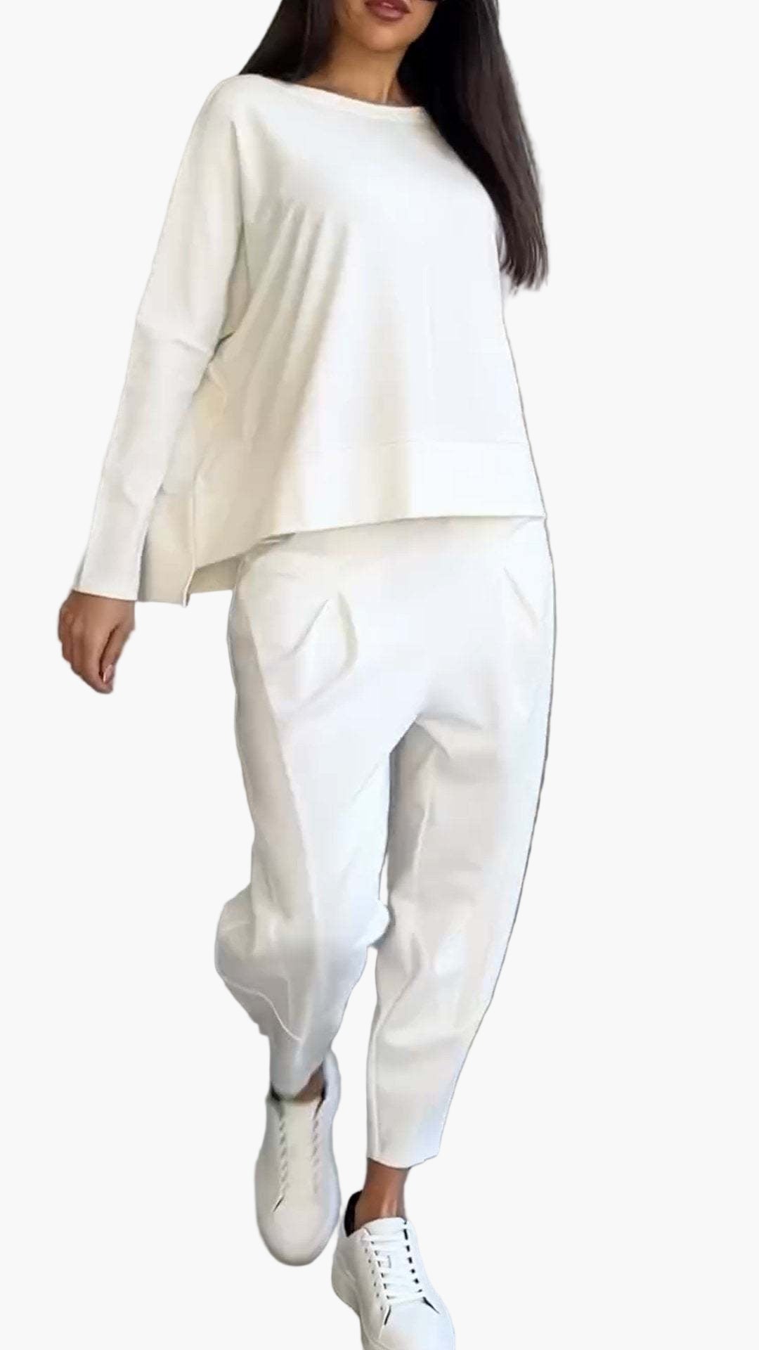 Women's Relaxed Fit Two-Piece Loungewear Set – Casual Cozy Lounge and Street Style Outfit