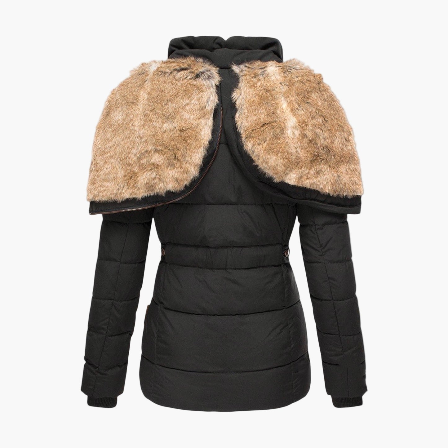 Women's Winter Parka with Plush Faux Fur Lining – Elegant Warm Outdoor Jacket